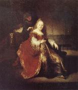REMBRANDT Harmenszoon van Rijn Esther Preparing to Intercede with Abasuerus oil painting on canvas